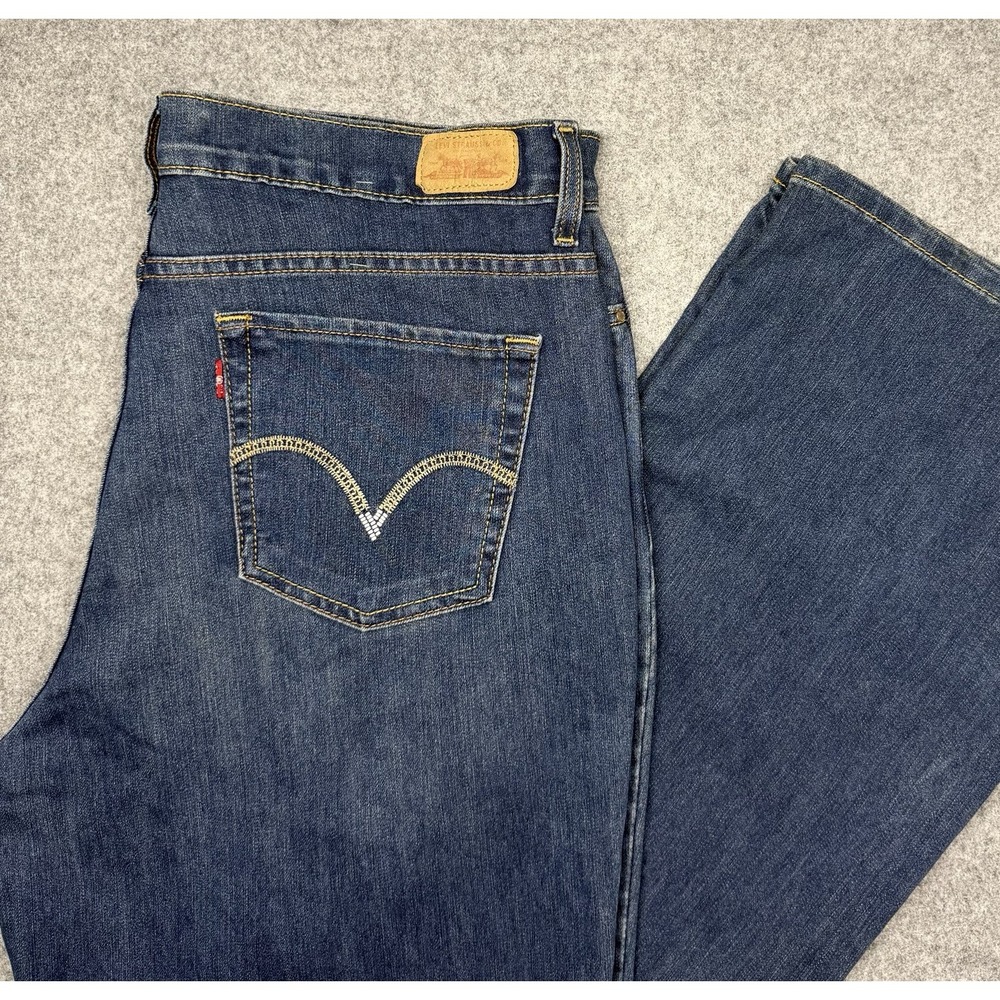 Levis Womens Perfectly Slimming 512 Bootcut Jeans Dark Wash Size 16 M 2011